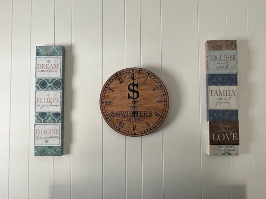 Family Name Clock