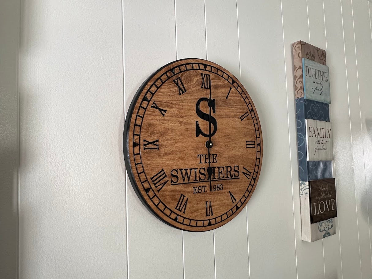 Family Name Clock