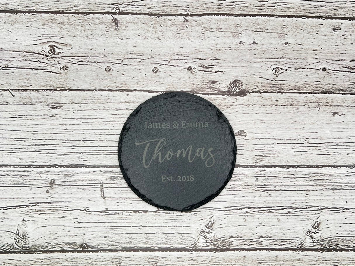 Personalized Slate Coaster